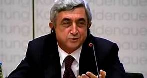 Serzh Sargsyan answered the questions of the journalists in Konrad Adenauer Foundation