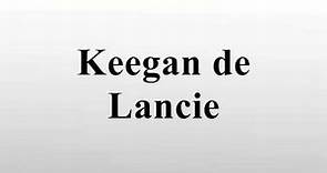 Keegan de Lancie