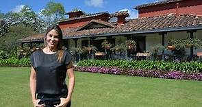 Paula Andrea Betancourt y su casa campestre