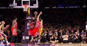 Julius Randle injury (broken leg) in NBA debut -- Rockets at Lakers