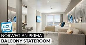 Norwegian Prima | Balcony Stateroom Walkthrough Tour & Review 4K | NCL PR1MA Category BA, BB, BF