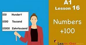 Learn German | Numbers (Part 3) | Zahlen | German for beginners | A1 - Lesson 16