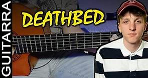 Cómo tocar "death bed" (coffee for your head) de Powfu ft. beabadoobee en Guitarra - Tutorial (HD)