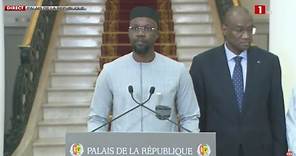 Discours du Premier Ministre M. Ousmane Sonko après sa nomination par le Pr Bassirou Diomaye Faye