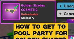 How to find Rooftop Party Area for Gold Shades - World Zero - W//Z on Roblox