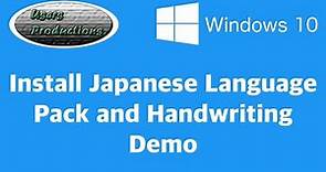 Windows 10 Install Japanese Language Pack and Handwriting