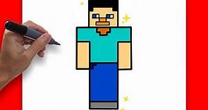 HOW TO DRAW MINECRAFT STEVE | DRAWING STEP BY STEP