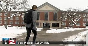 SUNY Oneonta becomes a university