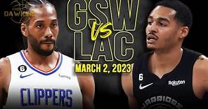 Golden State Warriors vs Los Angeles Clippers Full Game Highlights | March 2, 2023 | FreeDawkins
