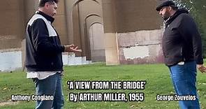 Actor George Zouvelos with actor Anthony Congiano, ‘A view from the bridge’
