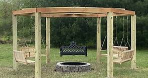 How to build Fire pit Porch Swing by yourself.