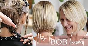 How to Cut a Short Bob Haircut | Popular Haircut Tutorial with Easy Cutting Techniques