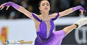 Valieva breaks her own record with incredible short program at European Championships | NBC Sports