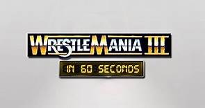 WrestleMania in 60 Seconds: WrestleMania III