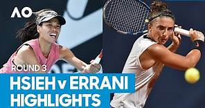 Su-Wei Hsieh vs Sara Errani Match Highlights (3R) | Australian Open 2021