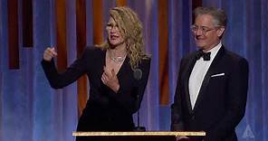 Laura Dern and Kyle MacLachlan honor David Lynch at the 2019 Governors Awards