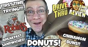 TRYING ROBIN'S DONUTS!! DONUTS | CINNAMON ROLL | STEAK & EGG!! MENU REVIEW!!