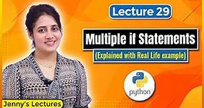 P_29 Multiple if Statements in Python | Python Tutorials for Beginners
