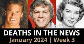 Who Died: January 2024 Week 3 | News