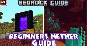 BEGINNERS NETHER GUIDE | Bedrock Guide S2 EP15 | Tutorial Survival Lets Play | Minecraft 1.18