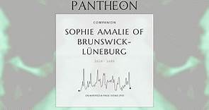 Sophie Amalie of Brunswick-Lüneburg Biography - Queen consort of Denmark and Norway from 1648 to 1670