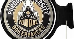 The Fan Brands NCAA Purdue Boilermakers: Boilermaker Special - Original Round Rotating Lighted Wall Sign - Football, Basketball & Baseball Wall Decor - College Sports Décor for Home, Office, Game Room, Fan Cave & Garage - USA Made