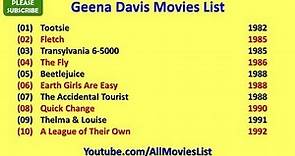 Geena Davis Movies List