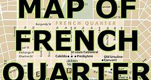MAP OF FRENCH QUARTER [ NEW ORLEANS ]