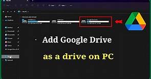How to Add Google Drive as a Drive on PC | Map Google Drive to File Explorer