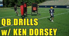 Ken Dorsey - Quarterback Passing Drills