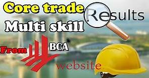 How to check coretrade or multiskill result and certificate from bca website