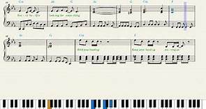 Eurythmics — Sweet Dreams Piano Sheet Music