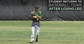 Student who lost leg returns to mound for Narbonne High School baseball team