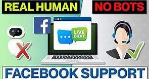 How To Live Chat With A Facebook Real Human Support Agent [2023 METHOD]