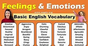 😘😡😂 100 Feeling and Emotion Words list in English | Positive, Negative, Sad Feeling word