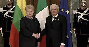 Il Presidente Mattarella ha ricevuto il Presidente della Repubblica di Lituania