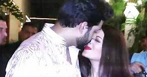 Abhishek Bachchan kissing Aishwarya Rai Bachchan In Public At Amitabh Bachchan's Diwali Party 2016