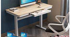 MGSHOP 升級款手動升降桌 電腦桌 抽屜書桌(120CM 優質板材款) | 升降桌 | Yahoo奇摩購物中心