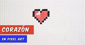 Como hacer un Corazon Pixel Art / Pixel art heart