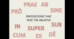 Latin for Beginners Lesson 9: Uses of the Ablative