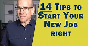 14 TIPS to Start Your New Job - First Day at Work - How to make a great first impression
