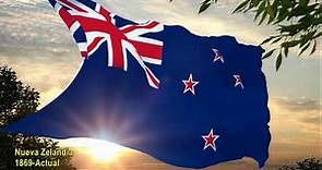 Banderas históricas de Nueva Zelandia