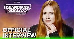 GUARDIANS OF THE GALAXY VOL.3 (2023) Karen Gillan "Nebula" Official Interview
