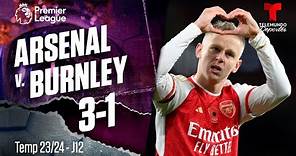 Highlights & Goles: Arsenal v. Burnley 3-1 | Premier League | Telemundo Deportes