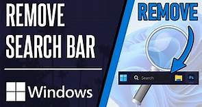 How to Remove Search Bar on Windows 11 PC or Laptop