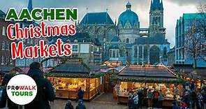 Aachen, Germany Christmas Markets - 4K60fps with Captions - 2023!