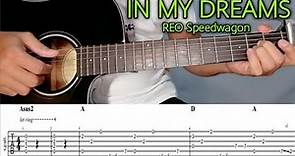 How to Play IN MY DREAMS by REO Speedwagon - Guitar Plucking Tutorial with Free Tabs