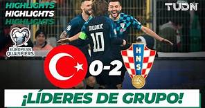 HIGHLIGHTS | Turquía 0-2 Croacia | UEFA Qualifiers 2023 | TUDN