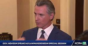 LIVE | Gov. Newsom speaks as lawmakers return to Sacramento