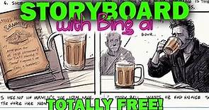 AMAZING Movie Storyboards with BING FREE AI Generator | Simple and Easy for Filmmakers
